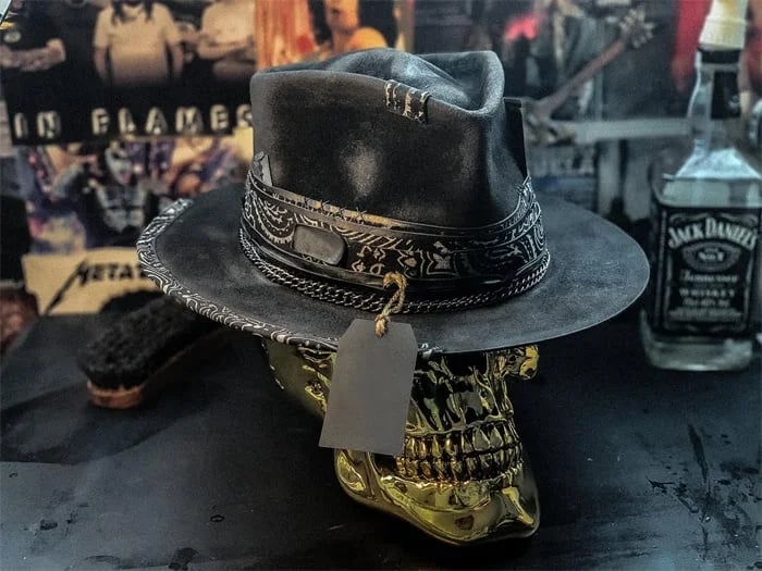 π"Harvester of Sorrow" Handmade Skull Hat