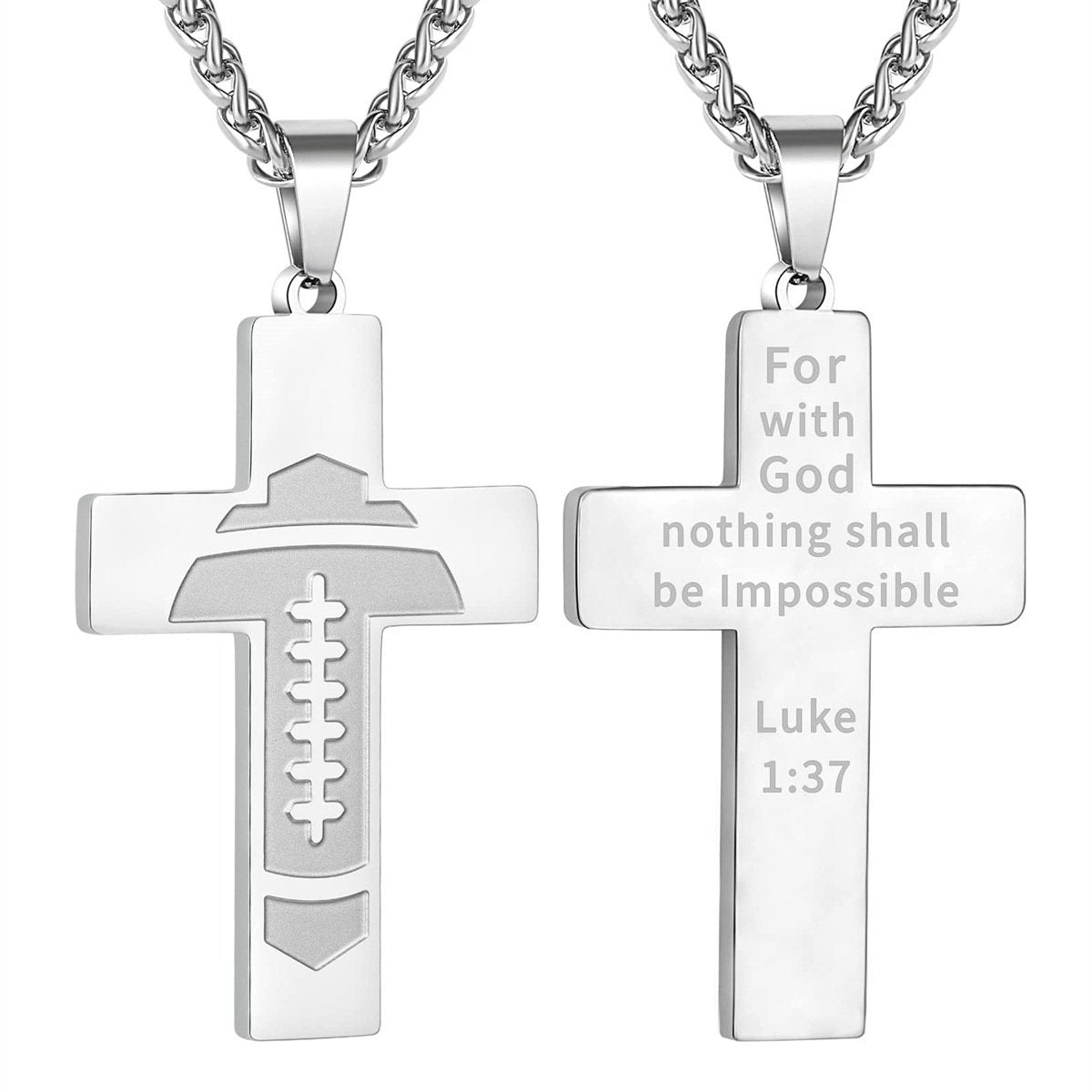 š„LAST DAY 49% OFF - American Football Cross Bible Pendant