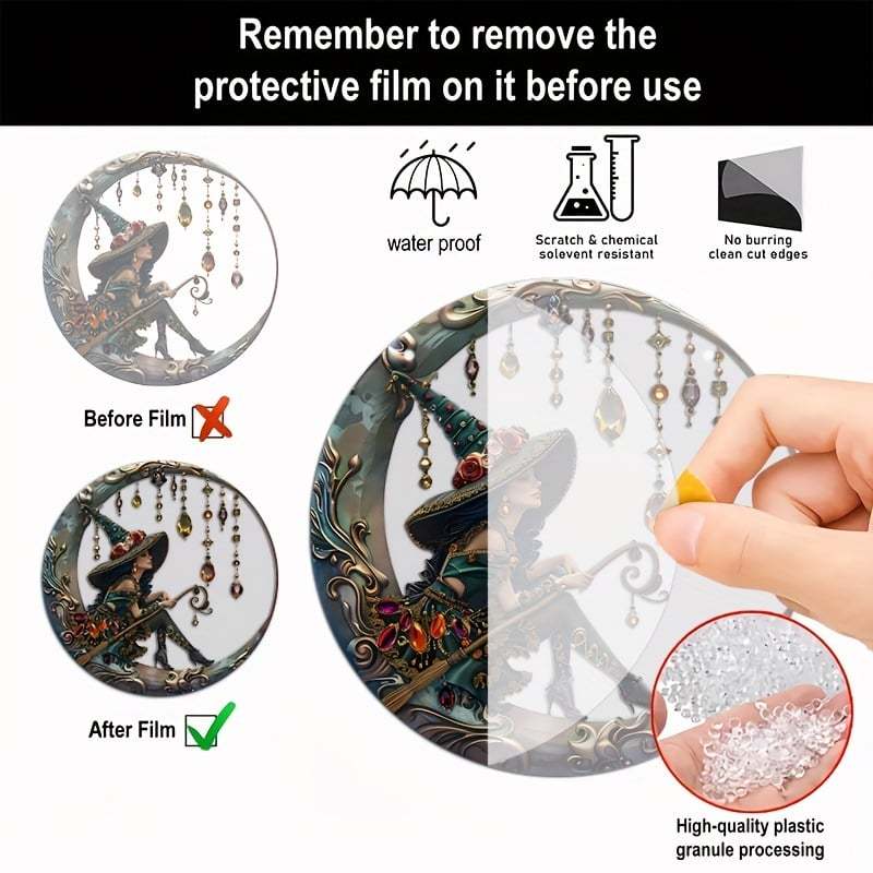 🧙♀️Beautiful Witch - Personalized Witch Window Hanging Suncatcher Ornament Gift