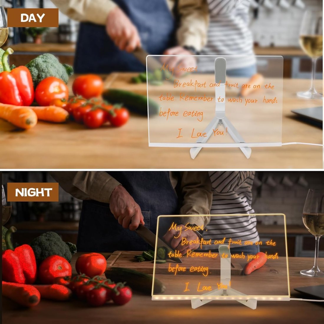 đĽLast Day 49% OFFâ¨Night light Erasable Message Board