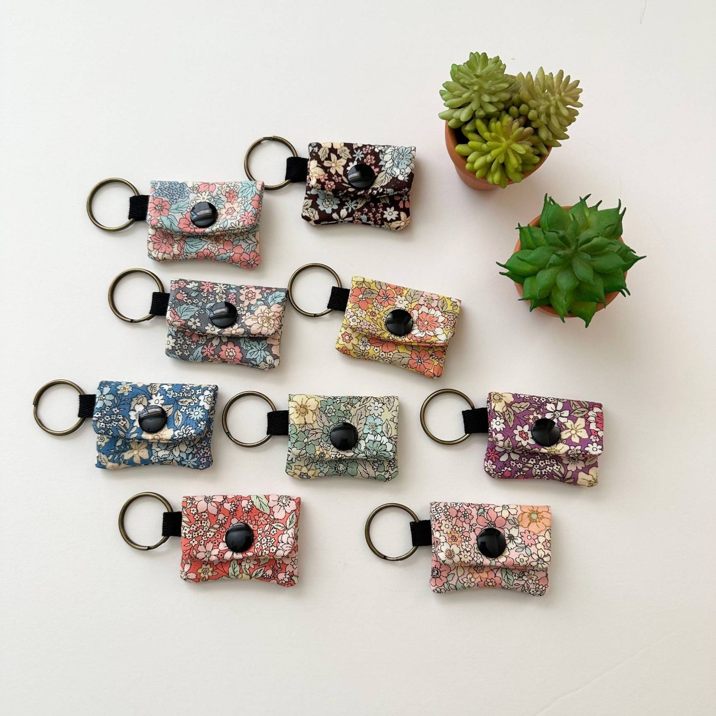 🌸Handmade Beautiful My Little Garden Floral Printed Micro Bag