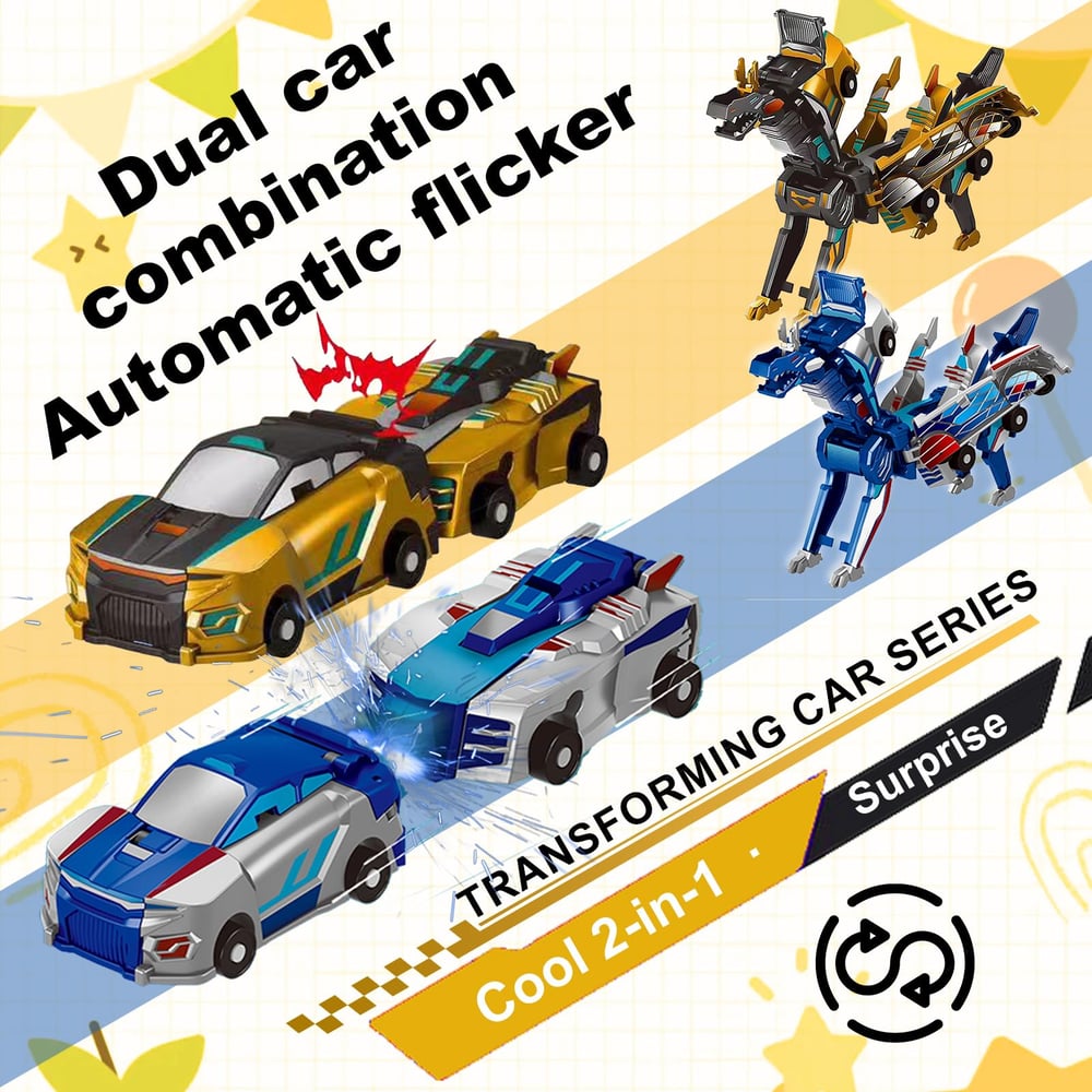 2025 New product π₯ Collision Transforming Dinosaur Car Toy