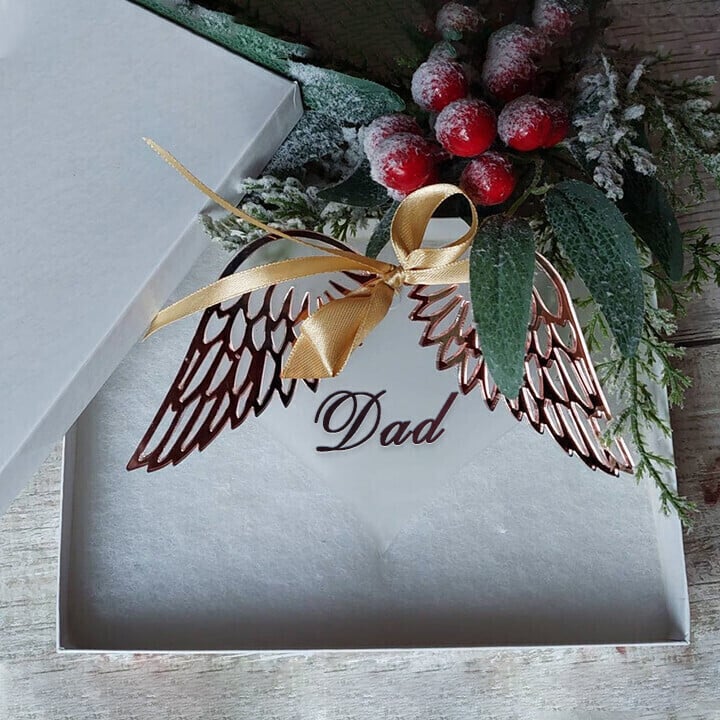 Last Day 70% OFF - 👼Heart With Angel Wings Memorial Ornament