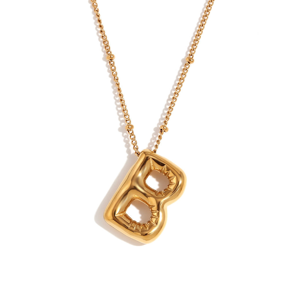 🔥Summer sale🎁⏰Bubble Letter Necklace