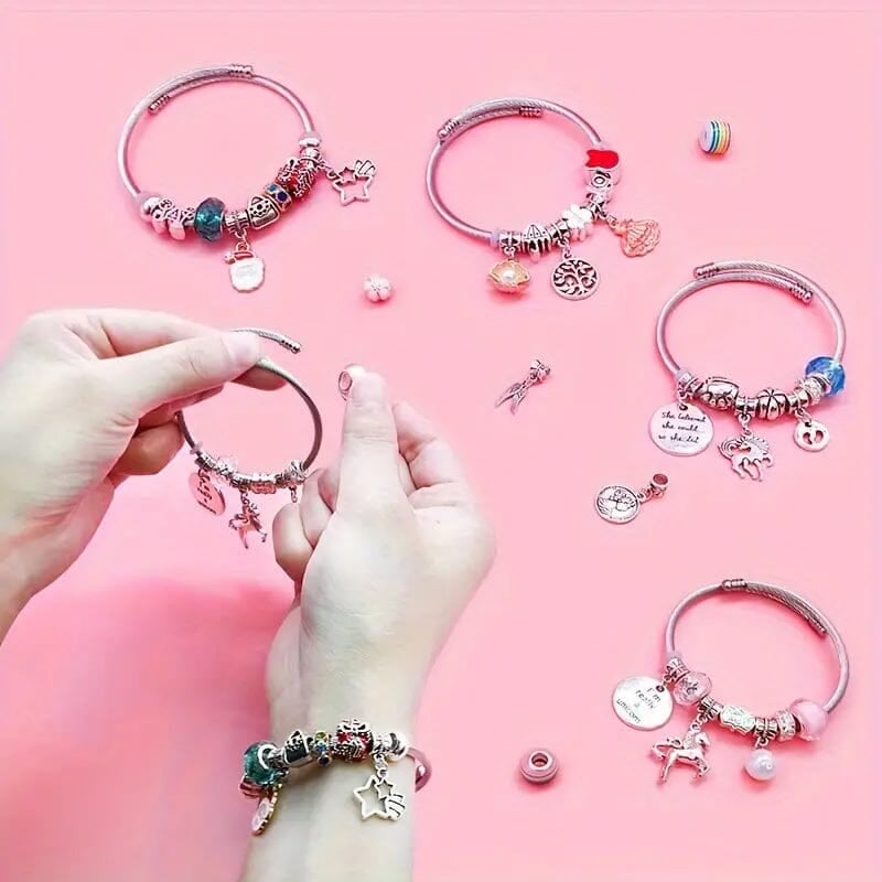🔥Last 4 hours 57% OFF - ✨Girls Charm Bracelet Making Kit