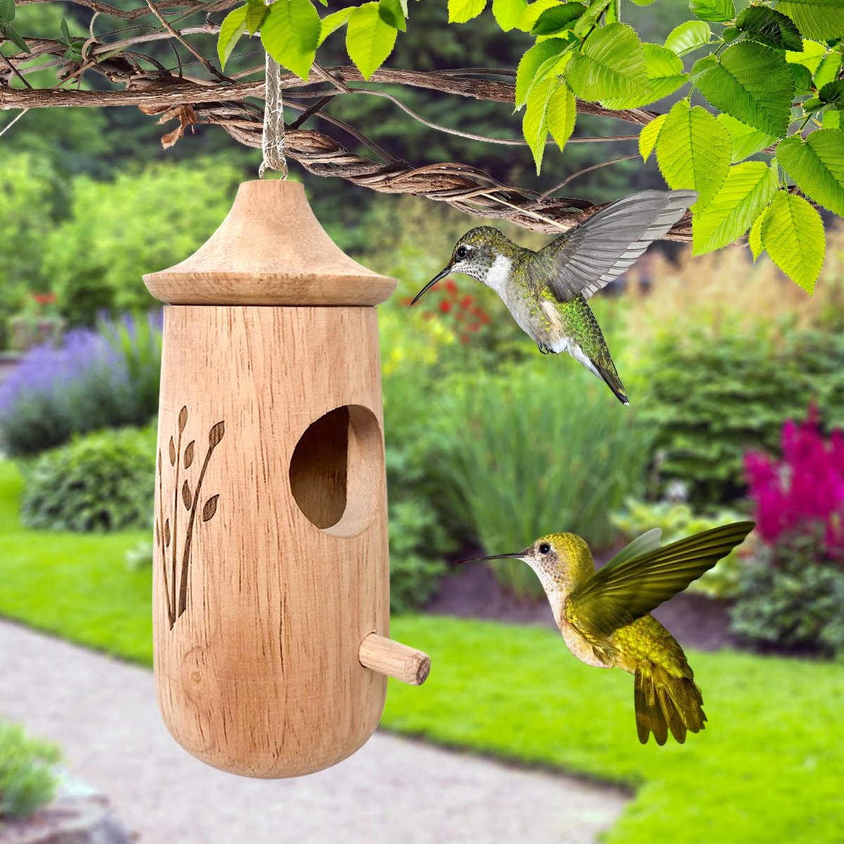 Last Day Sale 60% OFF💕Wooden Hummingbird House-Gift for Nature Lovers