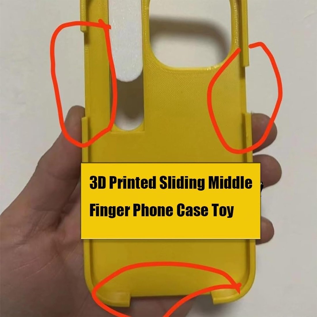 Creative Finger Slide Toy Phone Case for Apple iPhone
