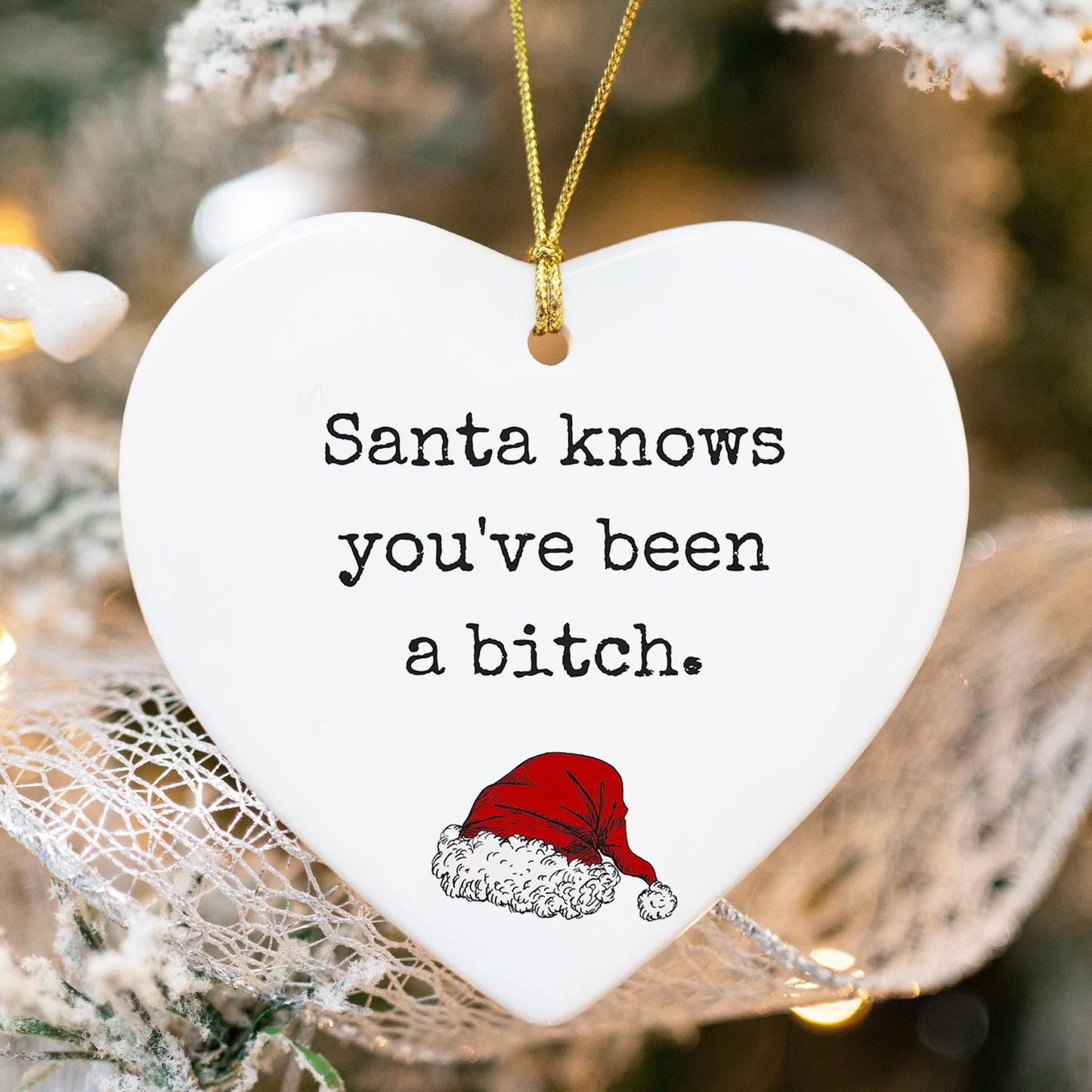 🌲Christmas Funny Heart Shaped Ornament