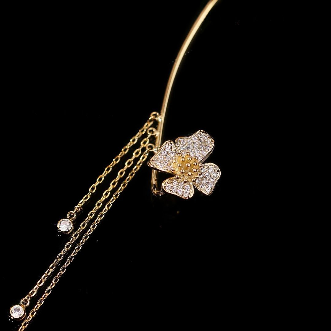 🔥🎁2024-Hot Sale🎁Butterfly Flower Tassel Shiny Zircon Earrings