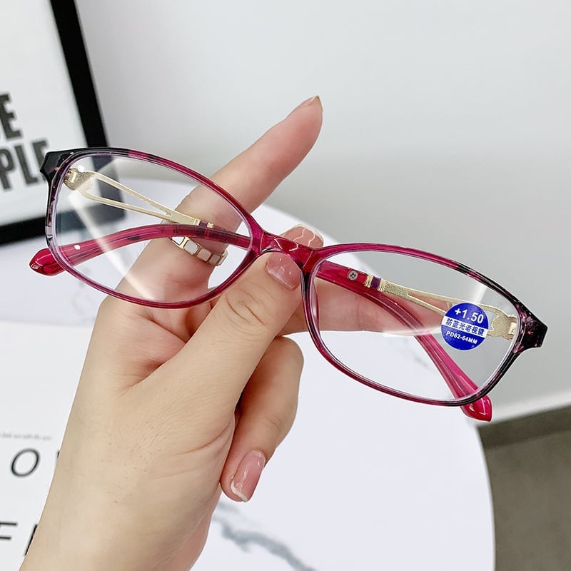 🎁WOMEN'S FASHION LIGHTWEIGHT METAL ANTI-BLUE LIGHT READING GLASSES