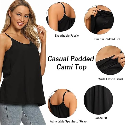 🔥2025 New Arrival 49% OFF🔥Loose-fitting Tank Top With Built-in Bra