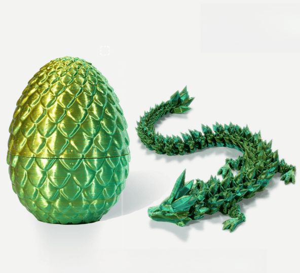 ๐3D-Printed Articulated Crystal Dragon