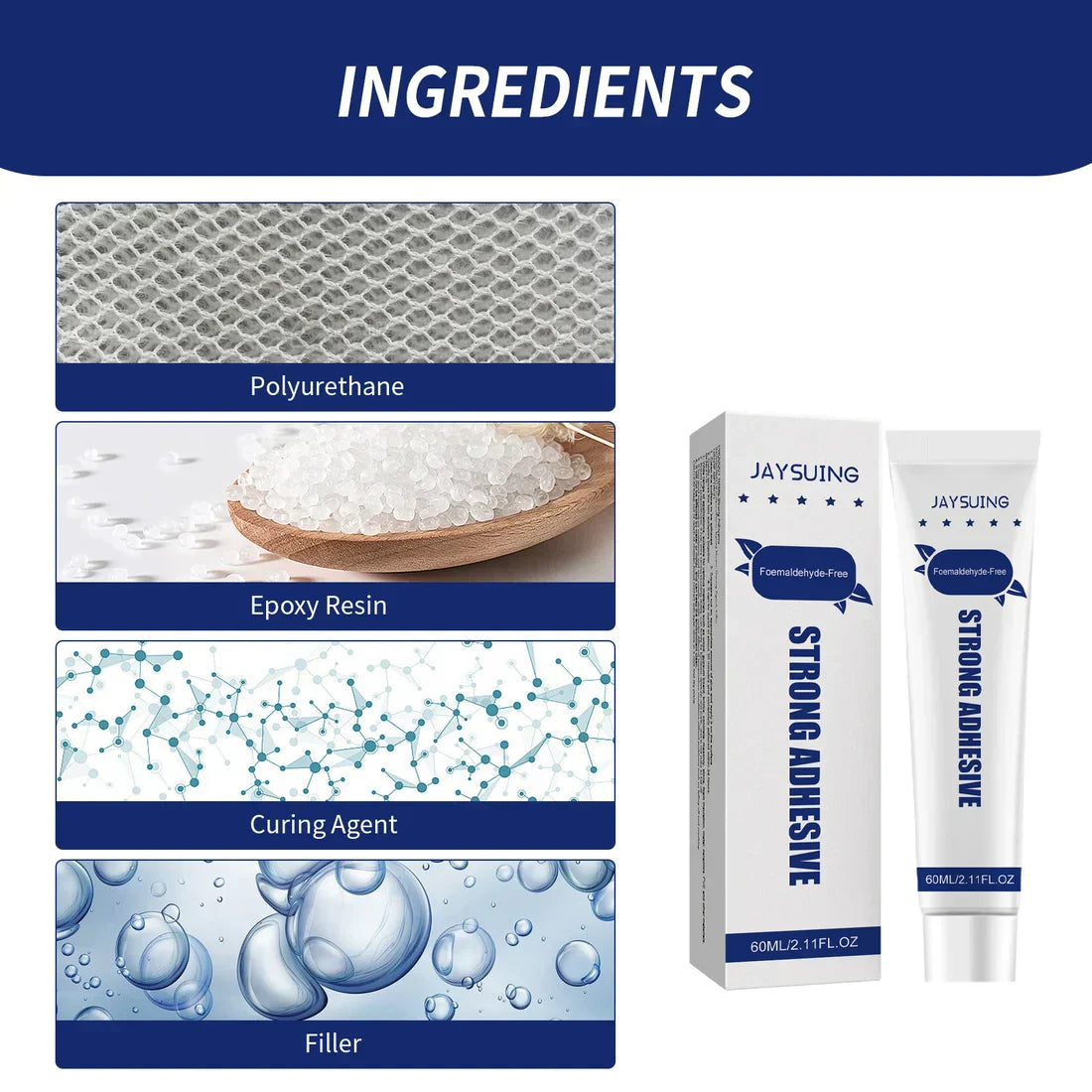 Nail Free Strong Glue Adhesive Waterproof Mold Proof