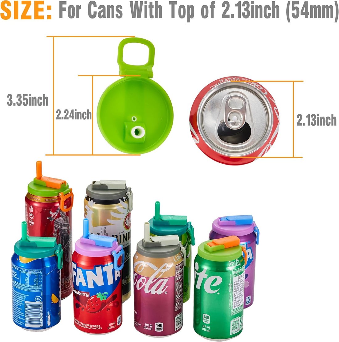 🎄Christmas Sales 49% OFF💞Straw Soda Can Lid(BUY 3 GET 2 FREE)
