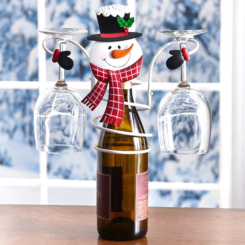 🥂Holiday Wine Bottle & Glass Holders