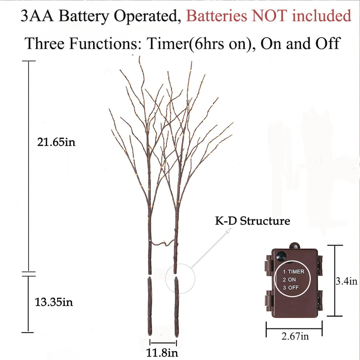 Lighted Brown Branches