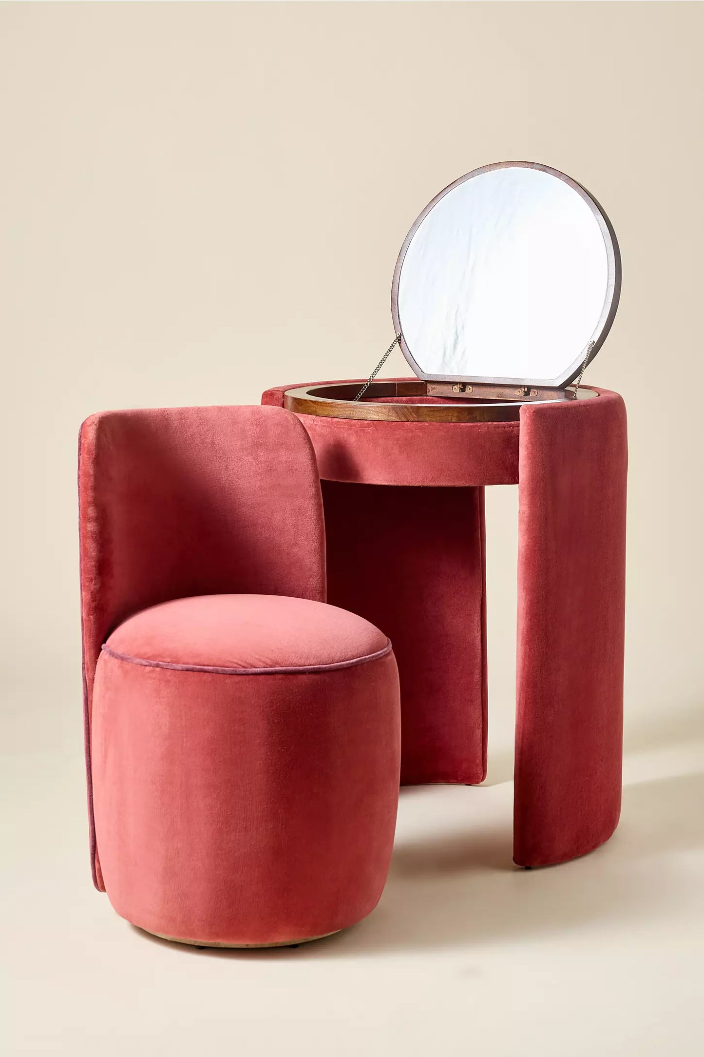 Mirror Vanity & Stool Set