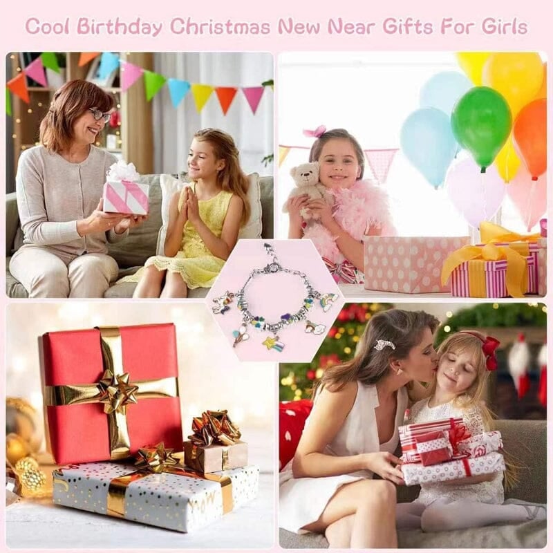 🔥Last 4 hours 57% OFF - ✨Girls Charm Bracelet Making Kit