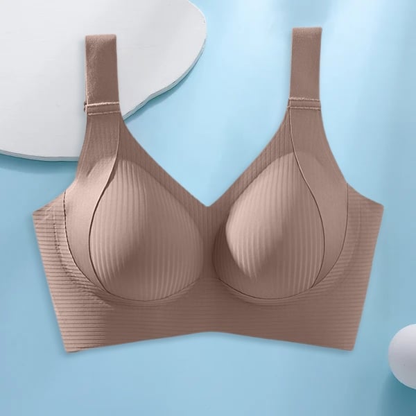 🔥Women's Ribbed Push Up Adjustable Wireless Bra
