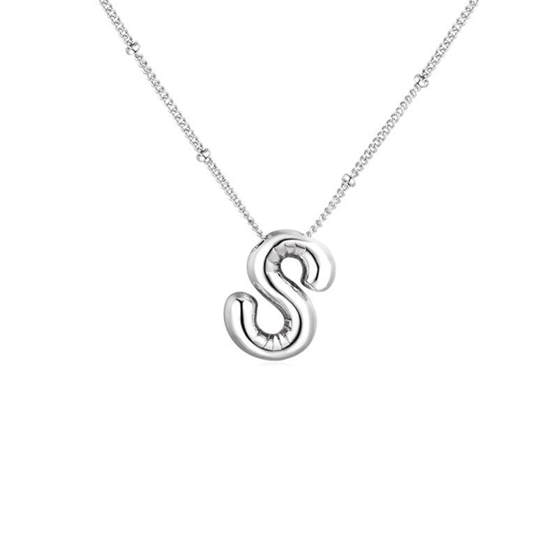 🔥Summer sale🎁⏰Bubble Letter Necklace