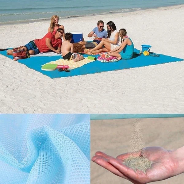 🏆LAST DAY 49% OFF🤽♂️Sandproof Beach Blanket Lightweight👨👩👧👦