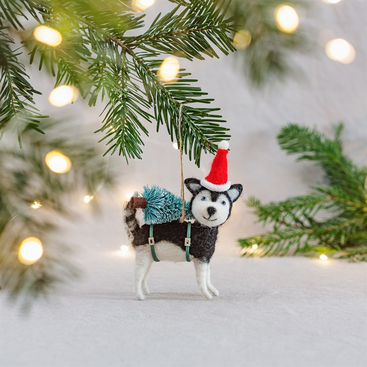 🎅Funny Felt Decoration with Christmas Hat