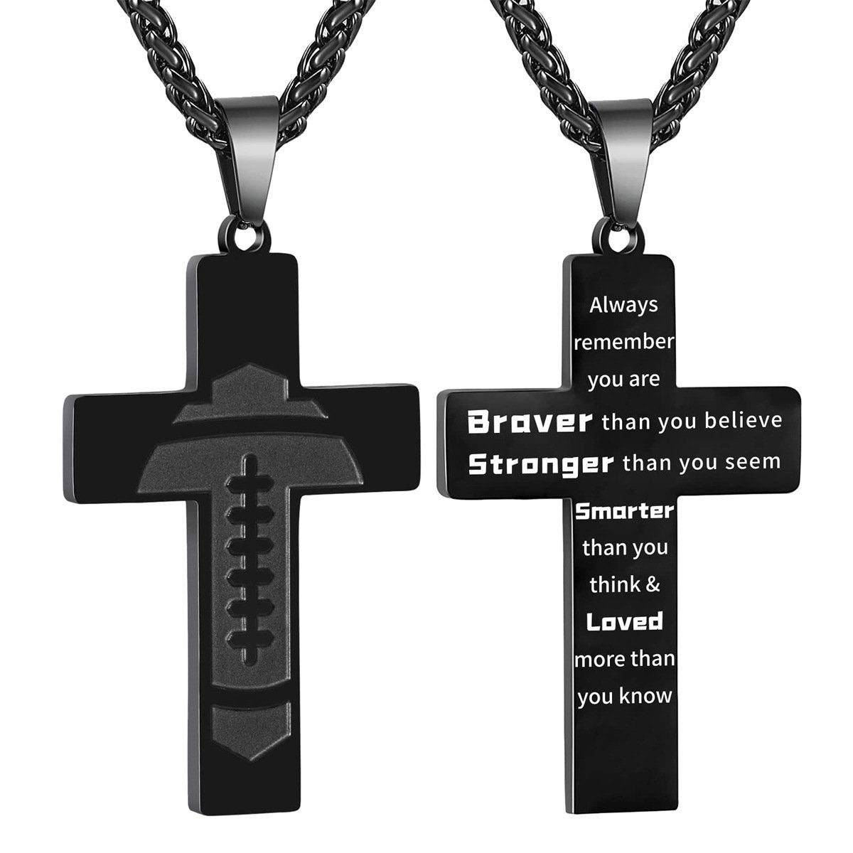 š„LAST DAY 49% OFF - American Football Cross Bible Pendant