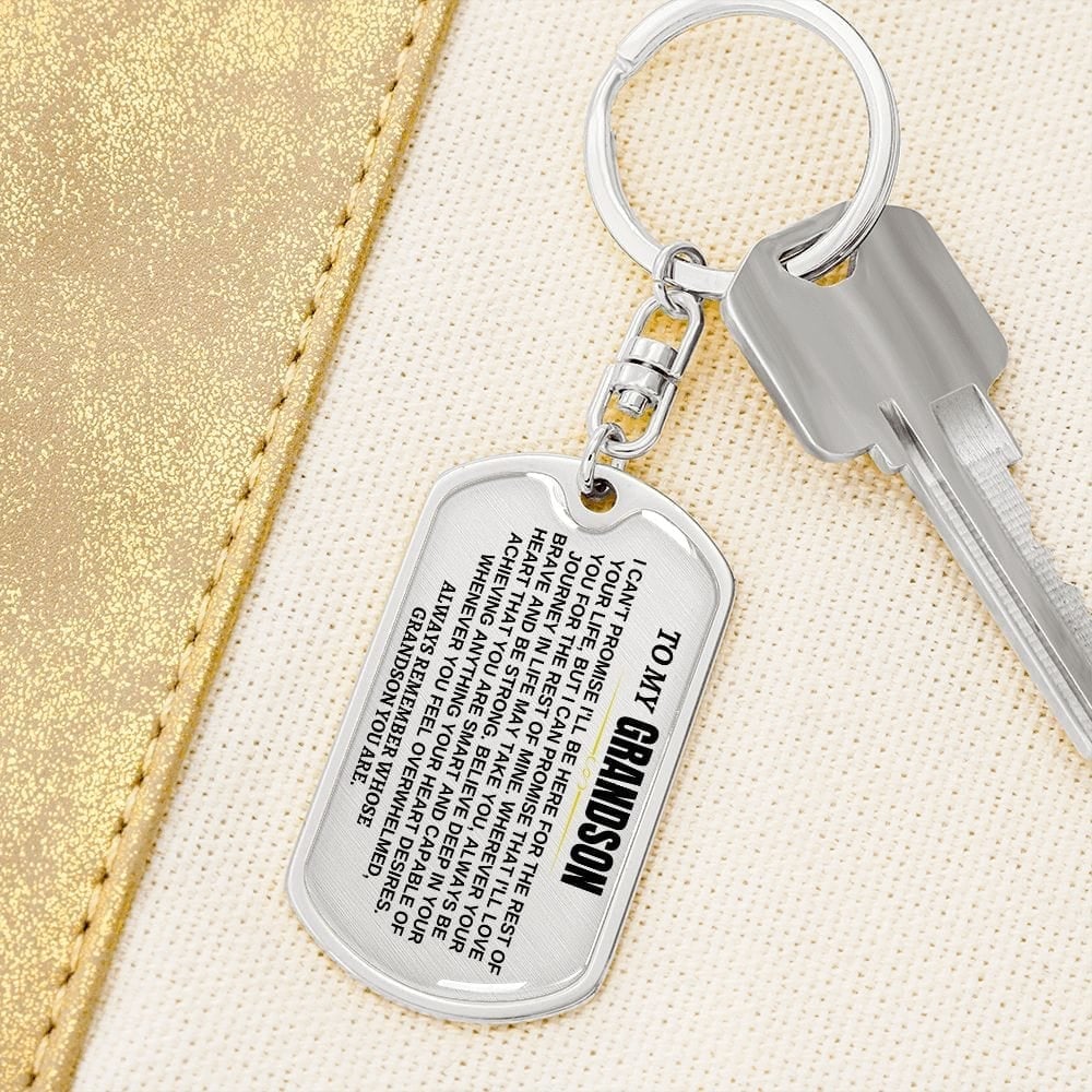 🎁Perfect Christmas Gift to Grandson-Personalized Keychain🔥🔥