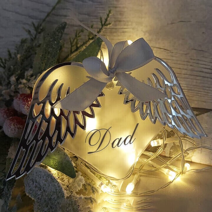 Last Day 70% OFF - 👼Heart With Angel Wings Memorial Ornament