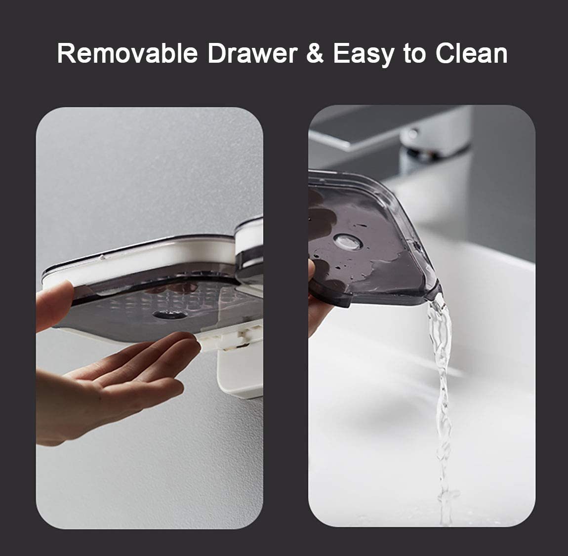 Double Soap Dish with Draining Tray