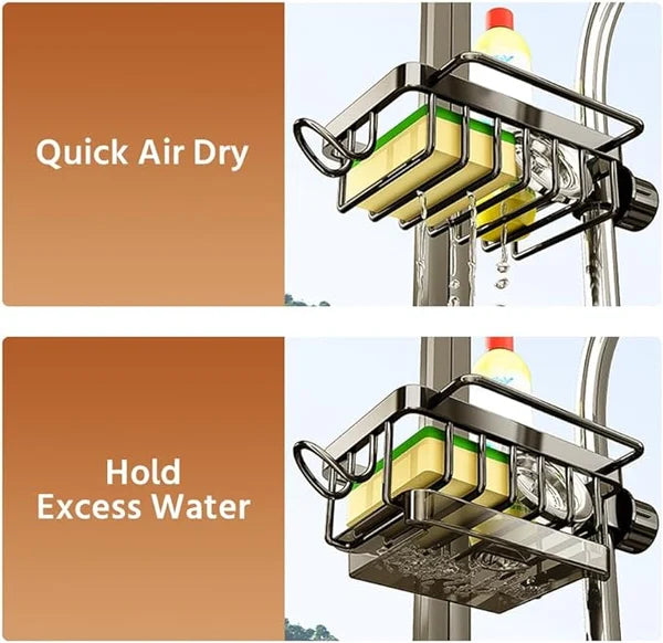 🔥(2024 New Arrival-48% OFF)🔥👨🍳Kitchen Sink Faucet Organizer