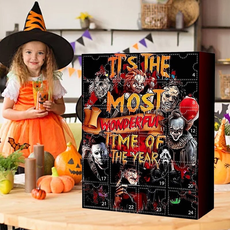 🔥Halloween Sale 57% Off - 🎃Halloween Horror Movie Characters Advent Calendar