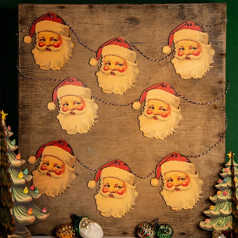 🎄Christmas Vintage Bunting Wooden