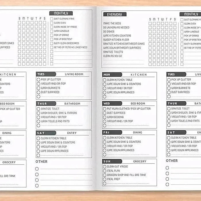 đź“”Bill Payment Management, Cleaning Schedule Manual