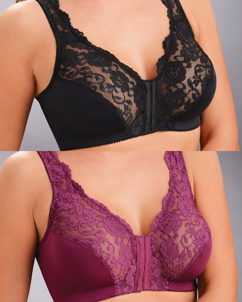 Front Hooks, Stretch-Lace, Super-Lift And Posture Correction – ALL IN ONE BRA!