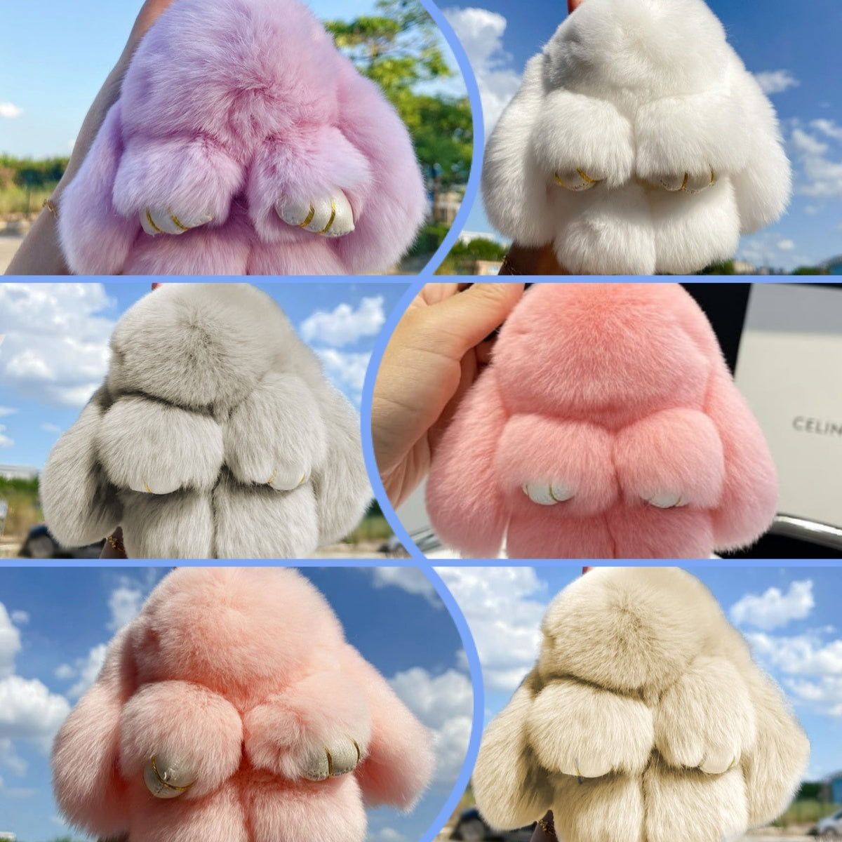💕🐰 Handmade Soft Bunny PomPom Charms(🎁Boxed Edition)