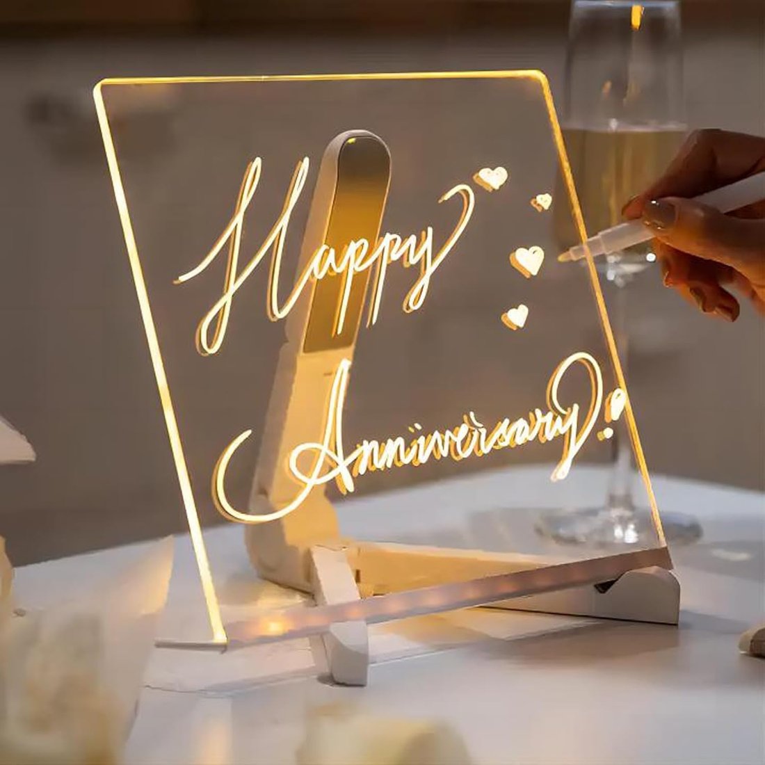 đĽLast Day 49% OFFâ¨Night light Erasable Message Board