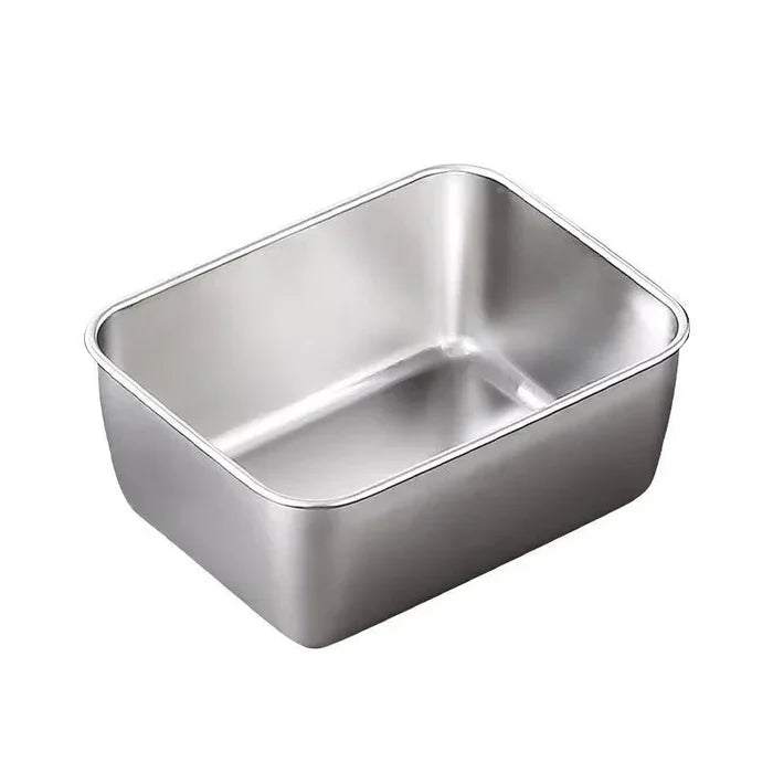 🔥LAST DAY 49% OFF-Stainless Steel Square Plate(With Lid)