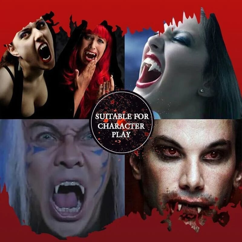 🎃Halloween Promotion-49% OFF🎃Retractable Halloween Vampire Fangs🧛♂BUY 1 GET 1 FREE