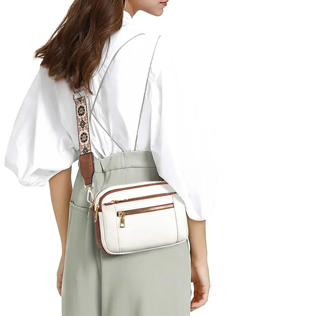 š„Handmade Colorful Straps Crossbody Leather Bags & Purseš