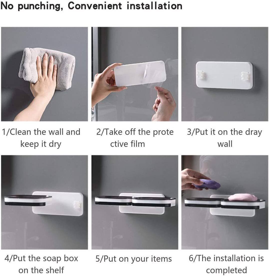 Double Soap Dish with Draining Tray