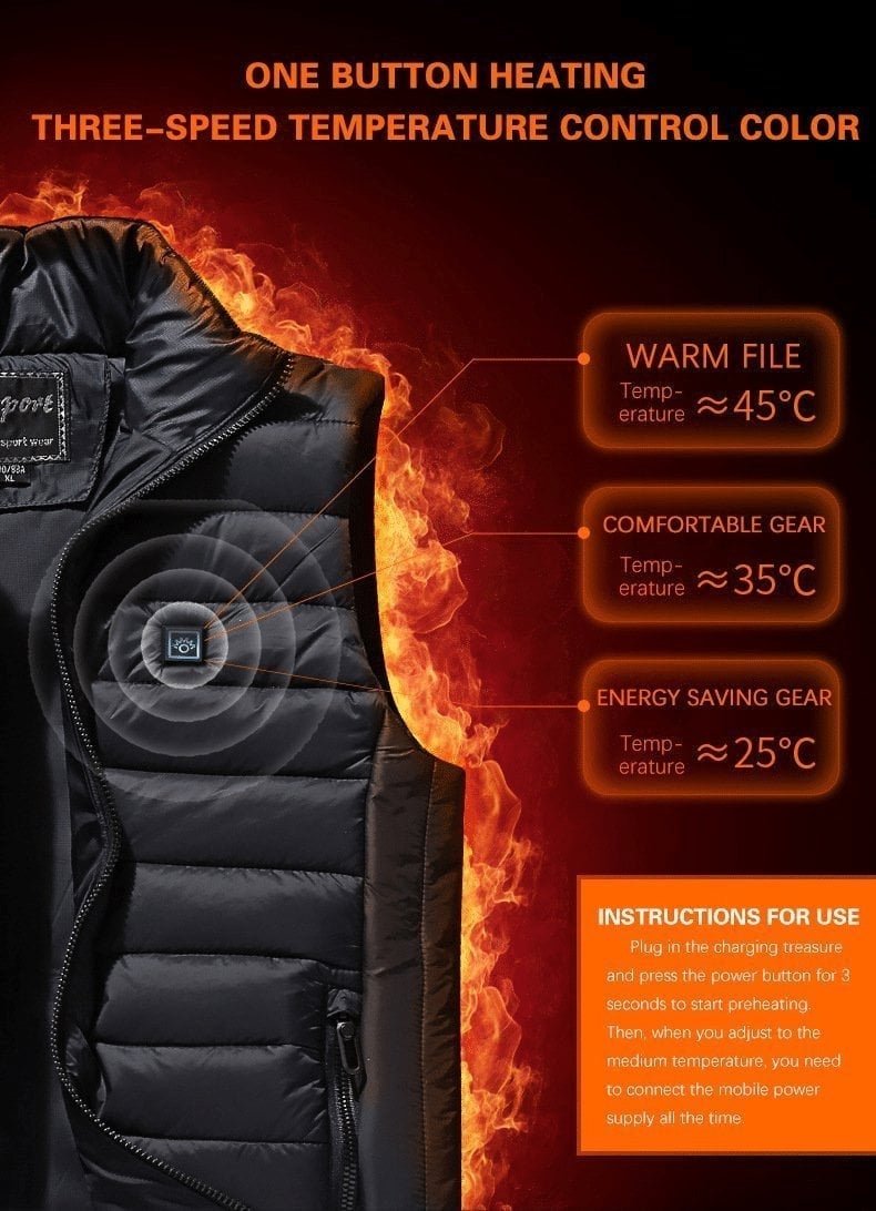 π₯ New Unisex Warming Heated Vest π₯