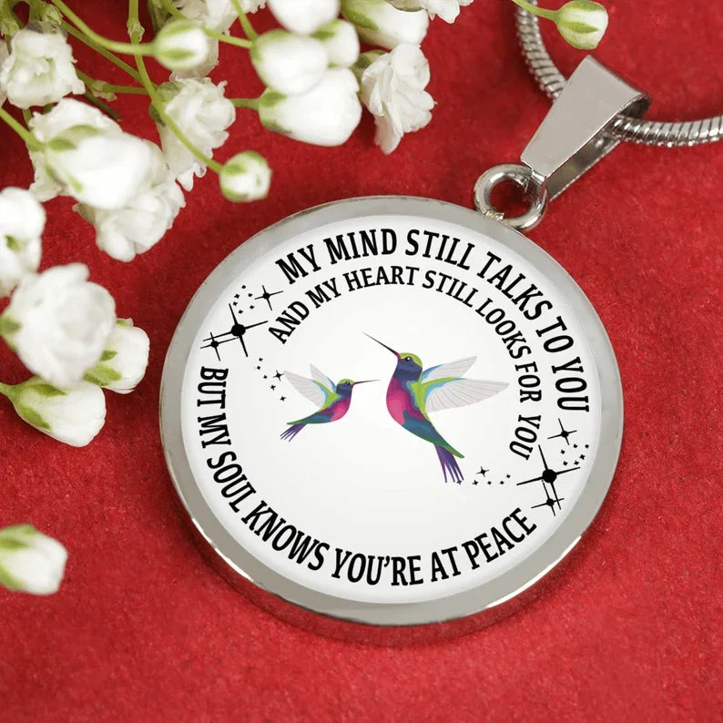 Last Day 69% OFF - My Mind Still Talks To You Memorial Necklace, In Memory Of Gift💕