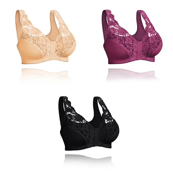 Front Hooks, Stretch-Lace, Super-Lift And Posture Correction – ALL IN ONE BRA!