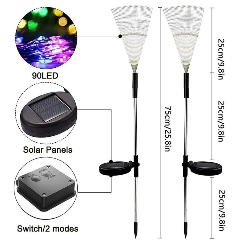🔥LAST DAY 70% OFF🎁Waterproof Solar Garden Fireworks Lamp