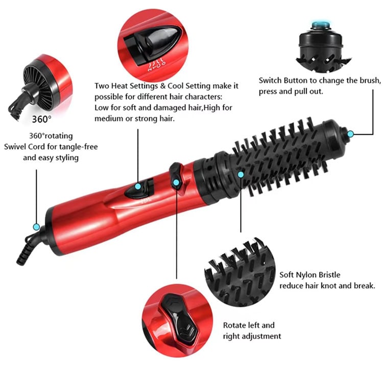 🎉Hot Sale 49% OFF🎁 3-in-1 Hot Air Styler and Rotating Hair Dryer for Dry hair, curl hair, straighten hair