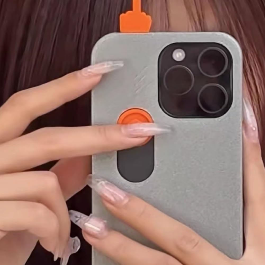 Creative Finger Slide Toy Phone Case for Apple iPhone