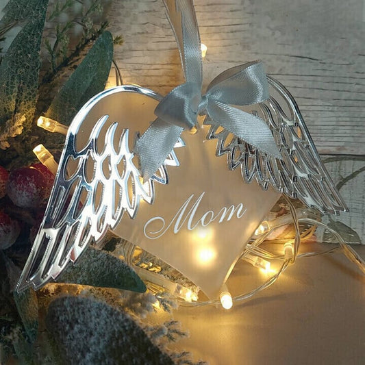 Last Day 70% OFF - 👼Heart With Angel Wings Memorial Ornament