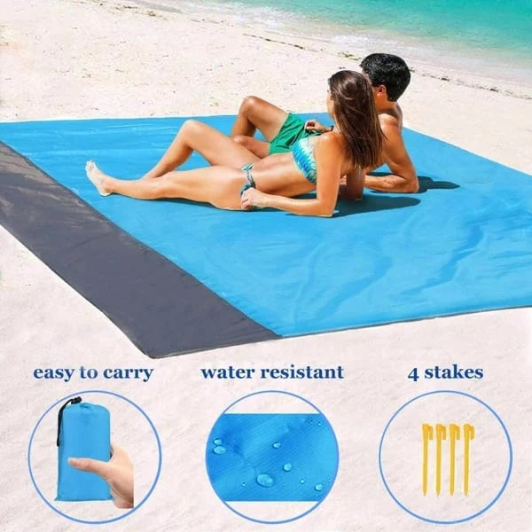 🏆LAST DAY 49% OFF🤽♂️Sandproof Beach Blanket Lightweight👨👩👧👦