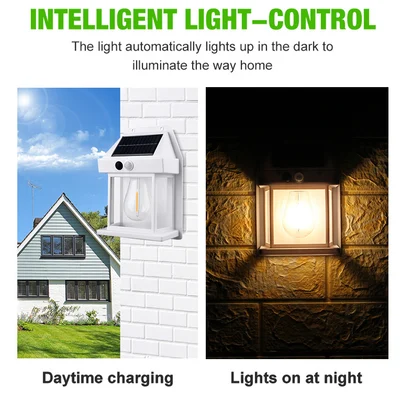 2024 New Tungsten Solar Wall Light for Outdoor